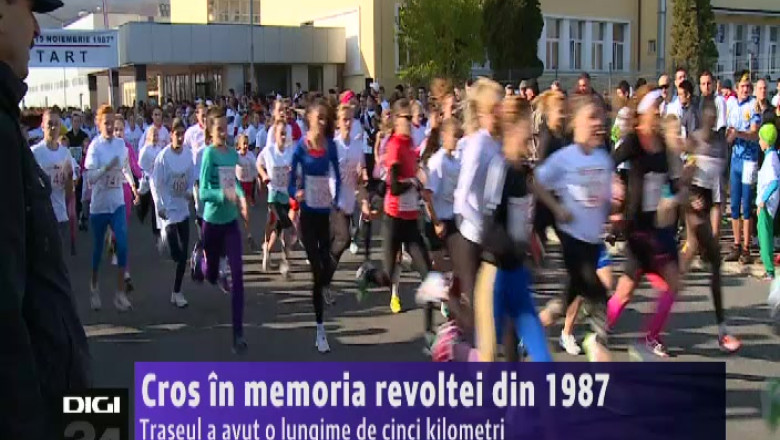 Cros in memoria revoltei din 1987. Traseul a avut o lungime de cinci kilometri Imagine