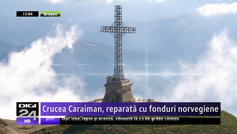Crucea Caraiman, reparata cu fonduri norvegiene  Imagine
