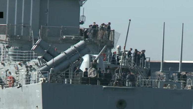 Crucisatorul american USS Vela Gulf a ajuns in Portul Constanta Imagine