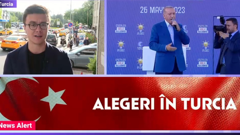 Cu doua zile inainte de deznodamantul alegerilor din Turcia, Erdogan si-a strans sustinatorii intr-un miting la Istanbul Imagine