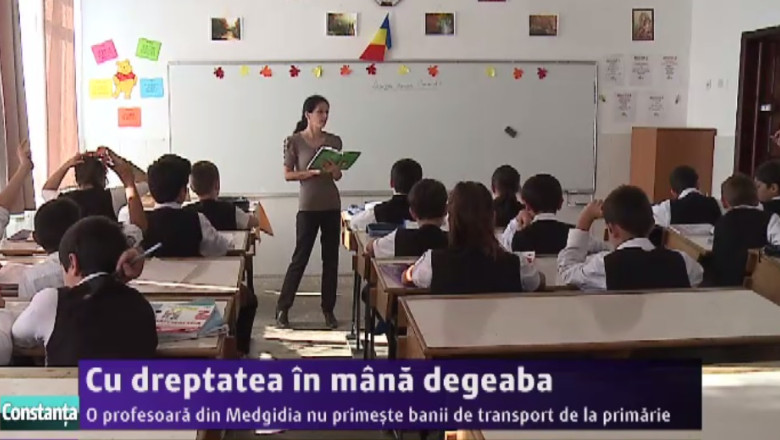 Cu dreptatea in mana degeaba. O profesoara din Medgidia nu primeste banii de transport de la primarie Imagine