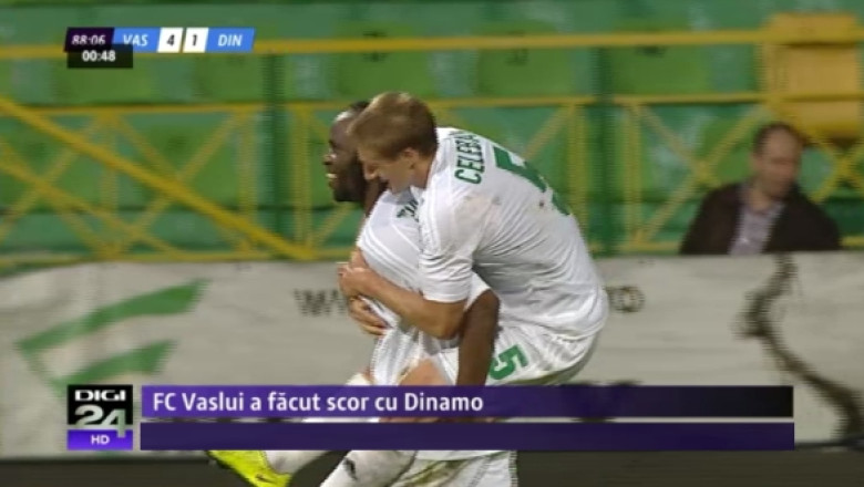 Cu patru goluri in poarta, Dinamo isi ia adio de la Europa League dupa meciul cu FC Vaslui Imagine