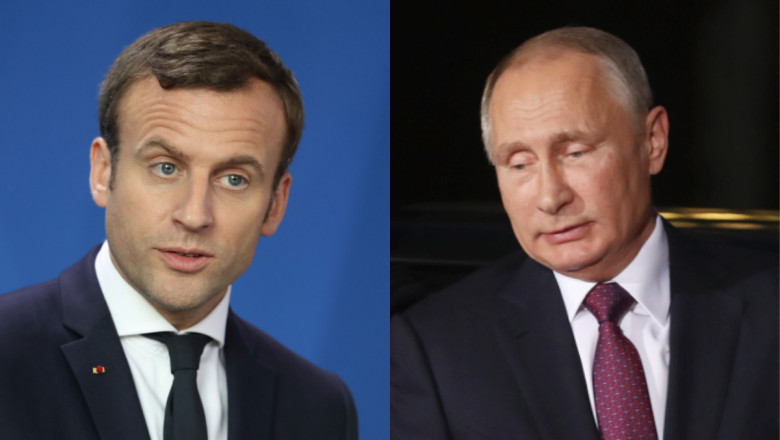 Culisele discutiei telefonice dintre Macron si Putin. Ce a facut presedintele francez dupa ce a vorbit cu liderul de la Kremlin Imagine