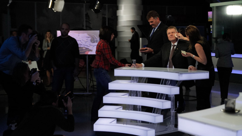 Culisele primei confruntari dintre Victor Ponta si Klaus Iohannis - FOTO Imagine