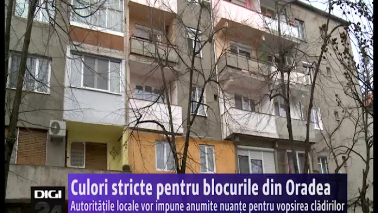 Culori stricte pentru blocurile din Oradea Imagine