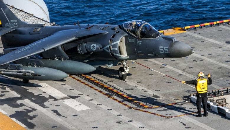 Cum a ajuns o firma de bauturi racoritoare sa „propuna” drept premiu un avion cu decolare verticala AV-8B Harrier si scandalul de dupa Imagine