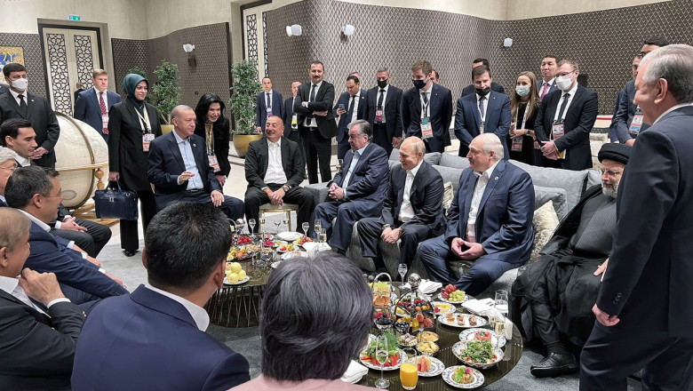 Cum a fost umilit Putin de Erdogan si ceilalti lideri autoritari la summitul din Uzbekistan Imagine