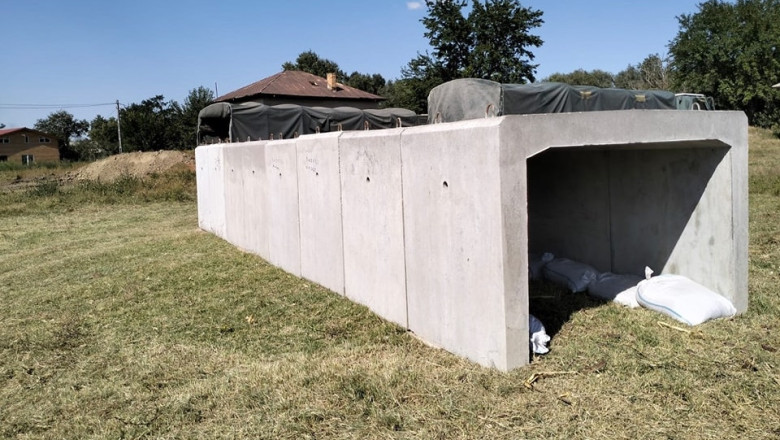 Cum arata adaposturile construite de armata la Plauru sa-i protejeze pe localnici de dronele rusesti Imagine