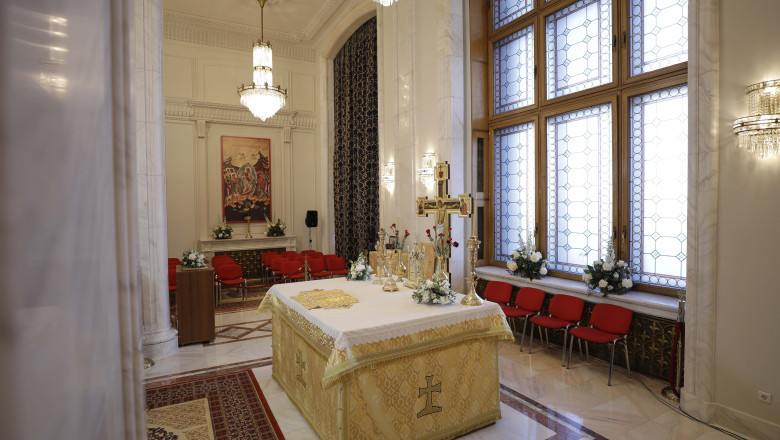 Cum arata capela ortodoxa promisa de Ciuca parlamentarilor. Se va deschide luni si va fi sfintita de Patriarhul Daniel Imagine