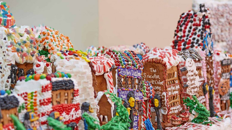 Cum arata cel mai mare sat de turta dulce din lume Imagine