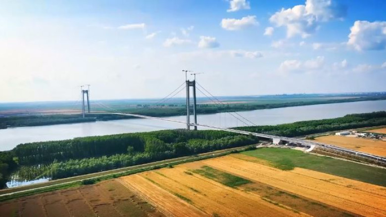 Cum arata celebrul pod de la Braila, cu o zi inainte de inaugurare Imagine