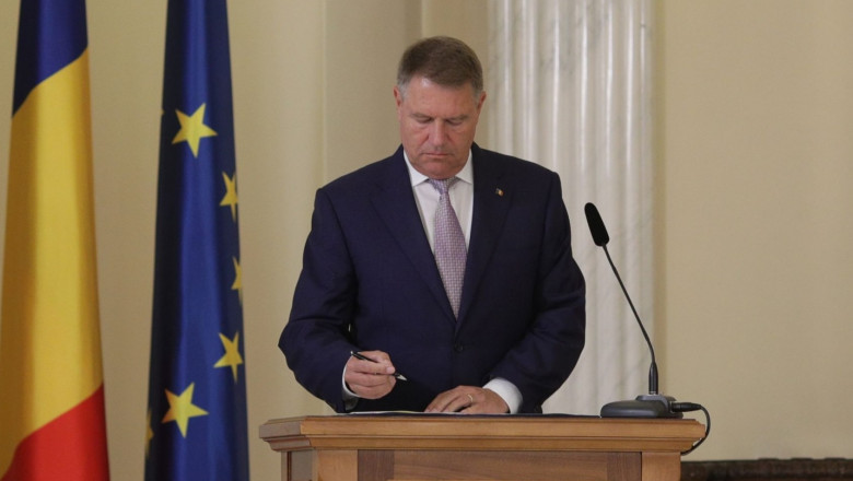 Cum arata demisia lui Iohannis. Documentul a fost transmis Parlamentului Imagine