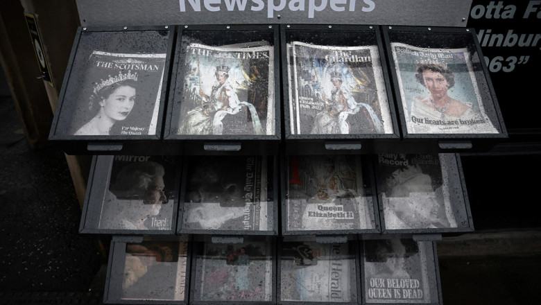 Cum arata prima pagina a ziarelor britanice din primele editii de dupa moartea Reginei Elisabeta: „Iti multumim” Imagine