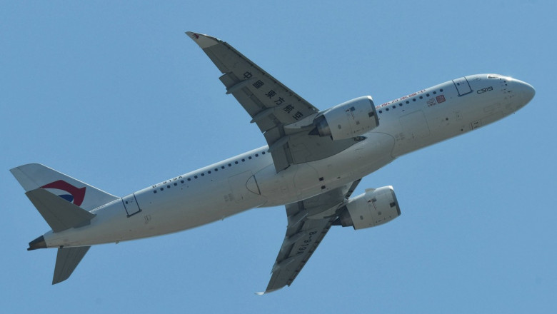 Cum arata primul avion de linie construit de China, C919, si cum au fost rasfatati pasagerii zborului de inaugurare Imagine