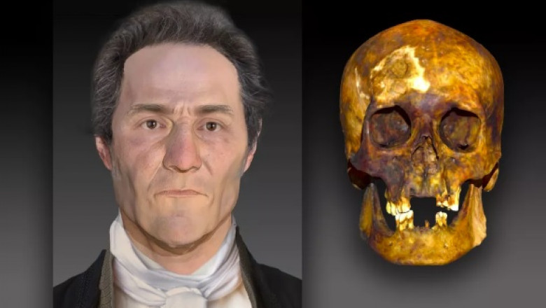 Cum arata un "vampir" din secolul al XVIII-lea. Criminalistii au reconstruit chipul unui barbat ingropat in Connecticut Imagine