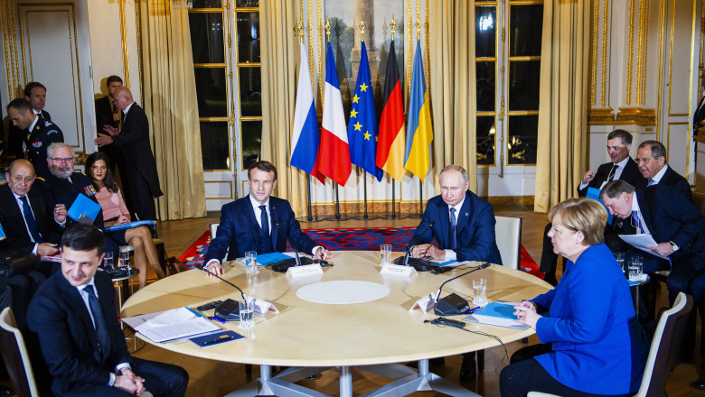 Cum au decurs primele negocieri fata in fata dintre Putin si Zelenski. Culisele discutiilor in format Normandia din 2019 Imagine