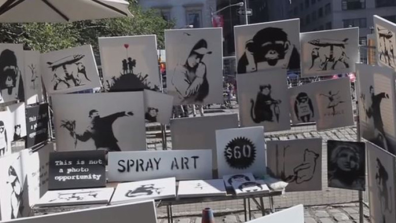 Cum au ratat locuitorii din New York achizitia unor lucrari cu doar 60 de dolari, semnate de Banksy Imagine