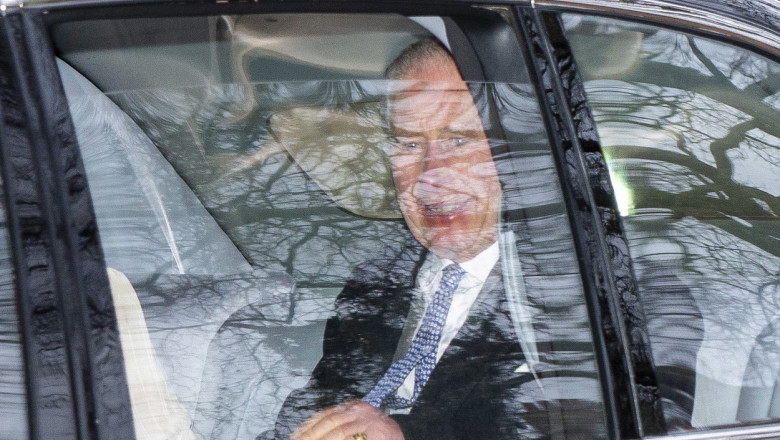 Cum e vazuta la Londra revenirea lui Harry. Charles si-a amanat plecarea la Sandringham ca sa il vada 45 de minute dupa 16 luni Imagine