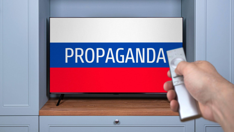 Cum prezinta propaganda rusa cazul dronei care a lovit blocul din Galati