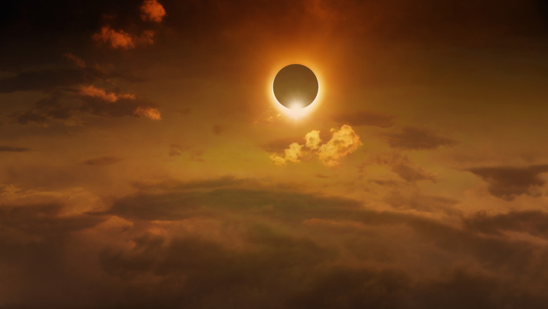 Cum s-a vazut eclipsa din spatiu. Imagini spectaculoase de pe Statia Spatiala Internationala Imagine