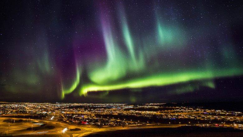 Cum se vede aurora boreala de pe orbita. Astronautii au surprins fenomenul de la 400 de kilometri deasupra Pamantului Imagine