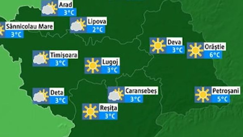 Cum va fi vremea in acest weekend, in vestul tarii? Imagine