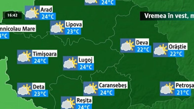 Cum va fi vremea la noapte, care este prognoza meteo pentru sambata, in vestul tarii? Imagine