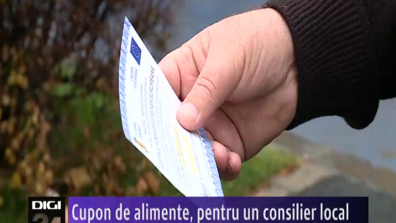 Cupon de alimente, pentru un consilier local. Nu este primul caz de acest fel Imagine