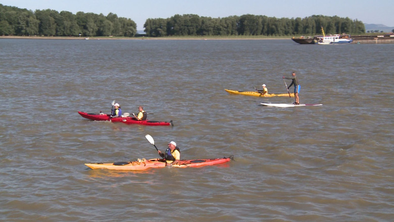 Cursa de anduranta pe Dunare. 17 participanti au vaslit de la Braila pana la Galati Imagine