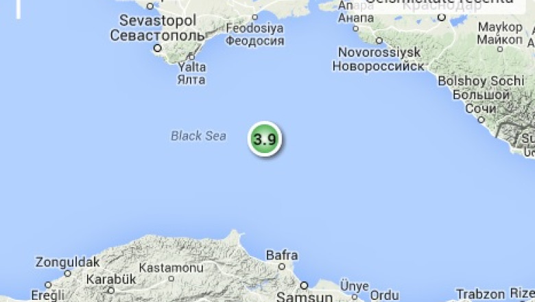 Cutremur de 3,9 grade in Marea Neagra Imagine