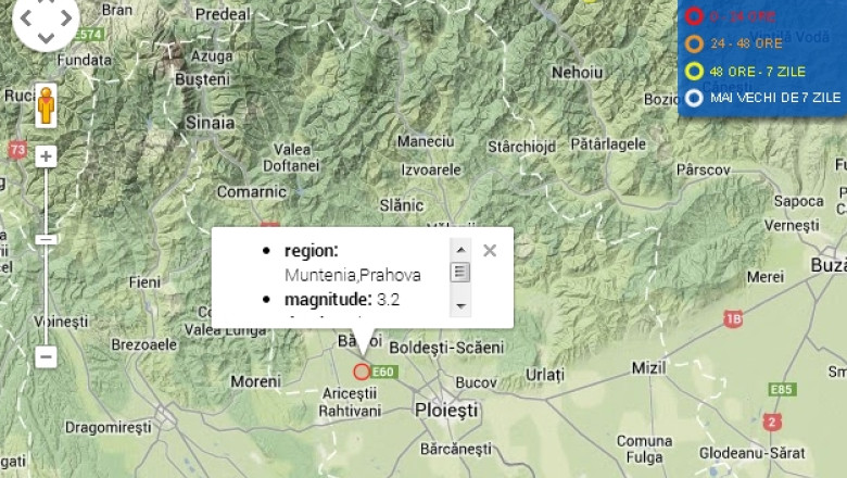 Cutremur de magnitudine 3,2 pe Richter in Prahova Imagine