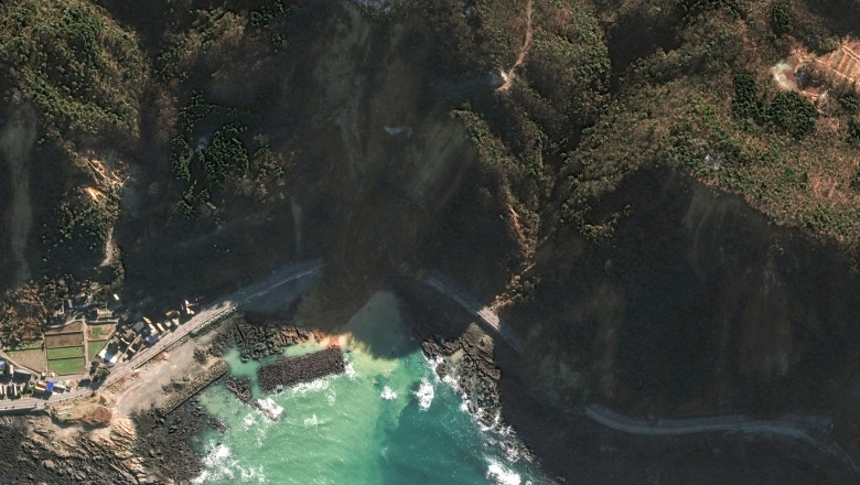 Cutremurul din Japonia a largit cu 175 de metri linia de coasta a peninsulei Noto Imagine