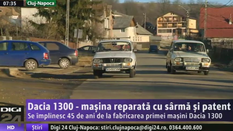 Dacia 1300, masina reparata cu sarma si patent Imagine