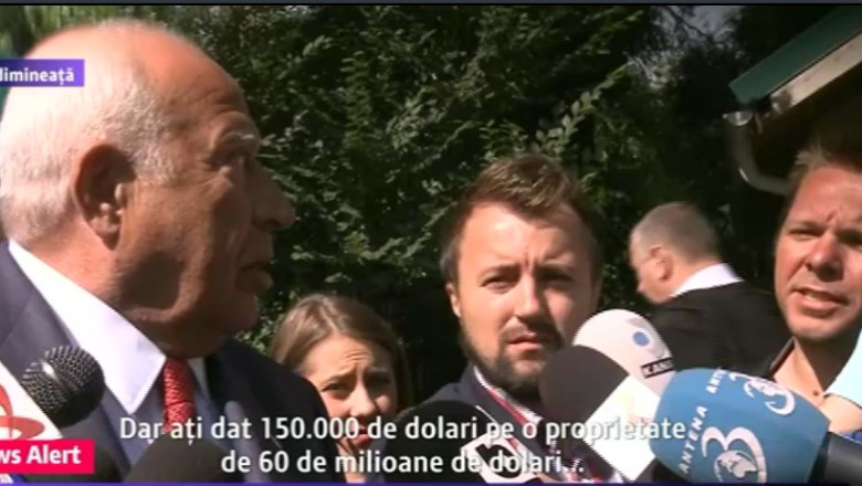 Dan Voiculescu, iritat de un ziarist: „Auzi, bai? Da-mi mie 150.000 de dolari miine in cont si ia-o tu, bai!” Imagine