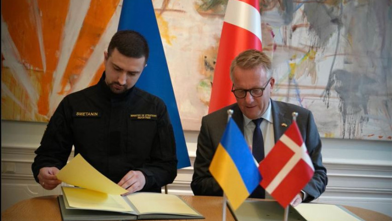 Danemarca si Ucraina au semnat un acord pentru infiintarea de companii de armament pe teritoriul danez Imagine