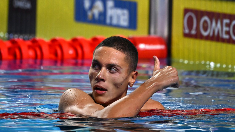 David Popovici, campion la 50 m fluture, cu nou record national Imagine