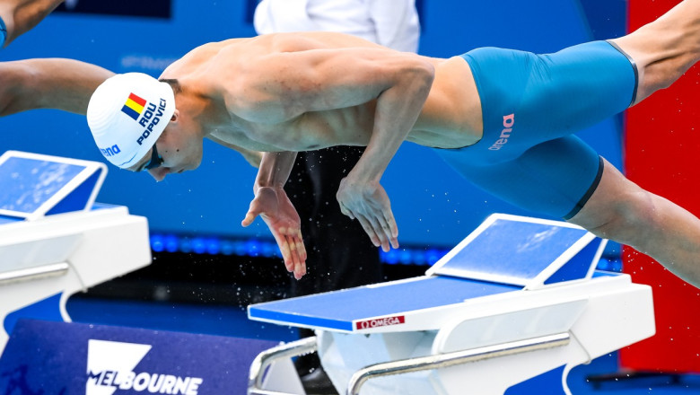 David Popovici pierde aurul la proba de 200 m, in fata concurentului din Coreea de Sud Imagine