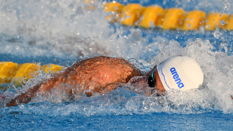 David Popovici s-a calificat in finala de 100 m liber cu cel mai bun timp la Campionatele Europene de natatie Imagine