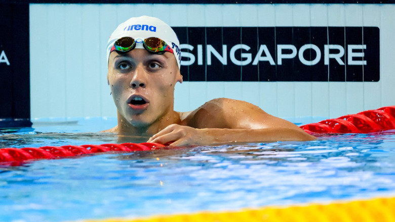 David Popovici s-a calificat in finala de 200 m liber la Campionatele Mondiale de natatie de la Singapore. Cand are loc proba Imagine
