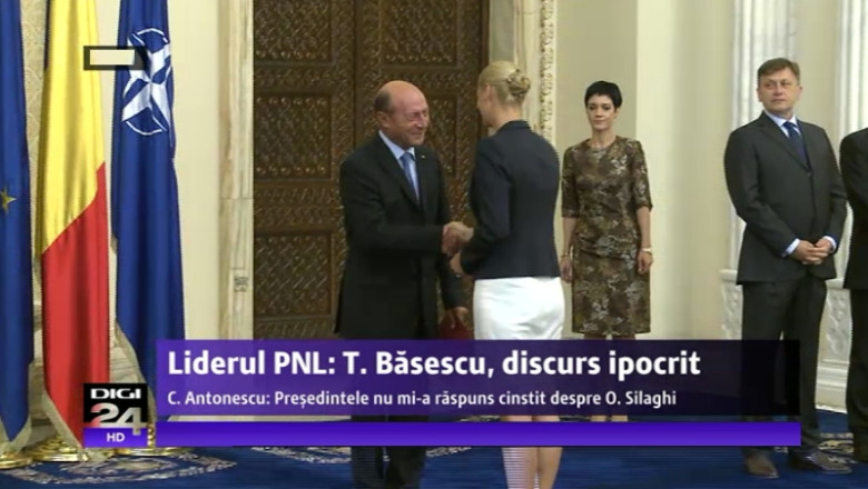 De ce a plecat Crin Antonescu de la Cotroceni la investirea Ramonei Manescu in functia de ministru. Un nume: Ovidiu Silaghi Imagine