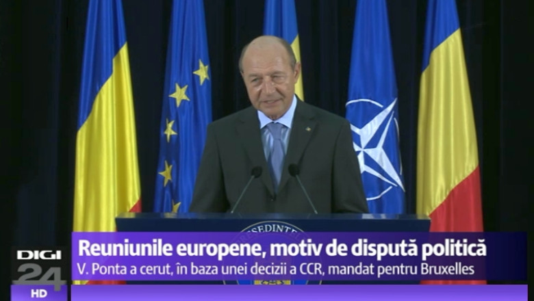 De ce merge Traian Basescu la Consiliul European: „E si un motiv sentimental pentru care nu i-am dat mandat lui Ponta - se semneaza acordul cu Republica Moldova” Imagine