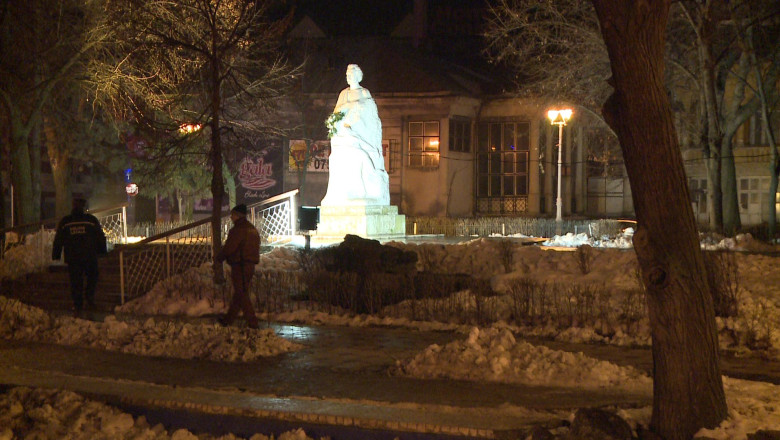 De paza la statuie Imagine