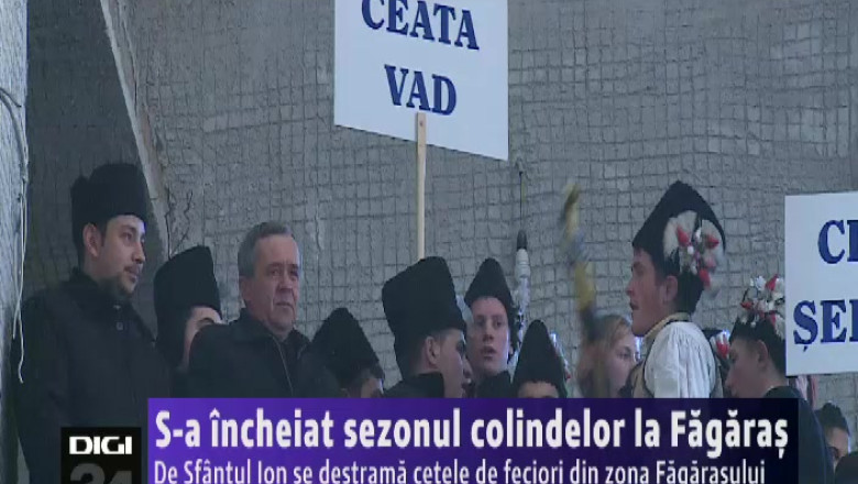 De Sfantul Ion se destrama cetele de feciori din zona Fagarasului  Imagine
