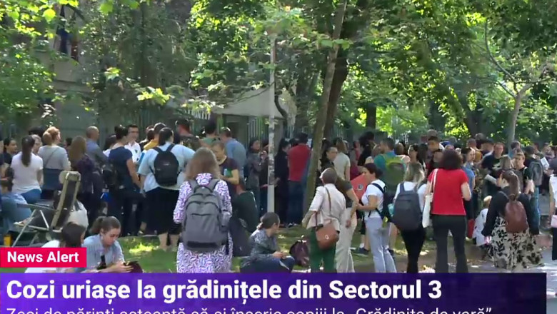 Deca, dupa ce parintii au stat noaptea la cozi ca sa-si inscrie copiii la gradinitele de vara: "Vor fi suplimentate locurile" Imagine