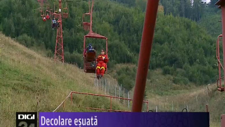 Decolare esuata. Un parapantist si-a rupt piciorul cand a vrut sa-si ia zborul Imagine