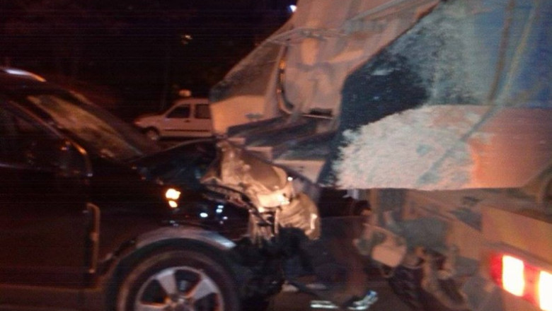 Deputat PSD ascuns in tufis, dupa un accident  Imagine