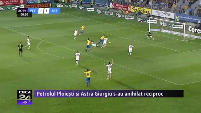 Derby indecis: Petrolul Ploiesti si Astra Giurgiu s-au anihilat reciproc: 1-1 Imagine
