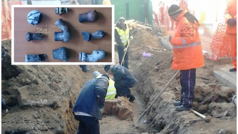 Descoperire arheologica de senzatie in mijlocul Timisoarei: pipele cu care timisorenii fumau acum mai bine de patru secole Imagine