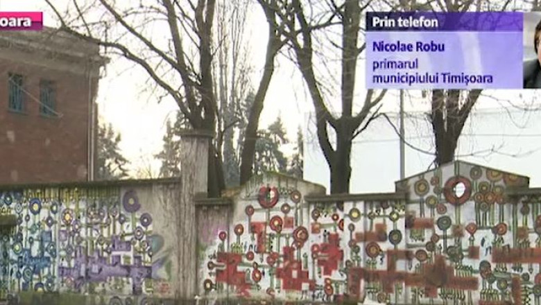 Desenele de tip graffiti raman pe cladirile orasului. Timisoara nu mai are firma contractata sa curete fatadele mazgalite Imagine
