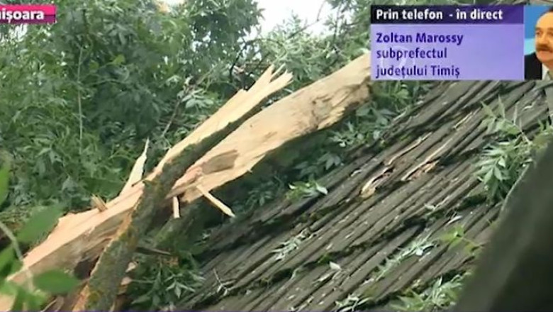 Despre ce a lasat in urma furtuna, in Timis: detalii de la subprefectul Zoltan Marrosy Imagine
